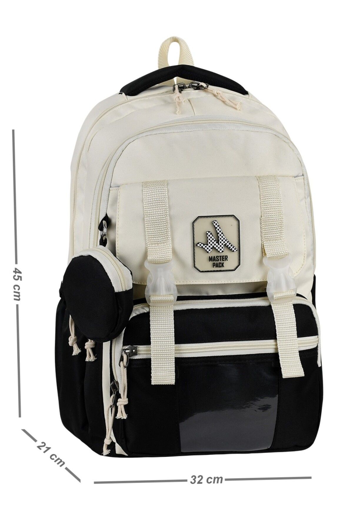 ms mixxstore Lüx Su İtici Kumaş Unisex Büyük Boy Sırt Seyahat Laptop Ortaokul ve Lise Çantası