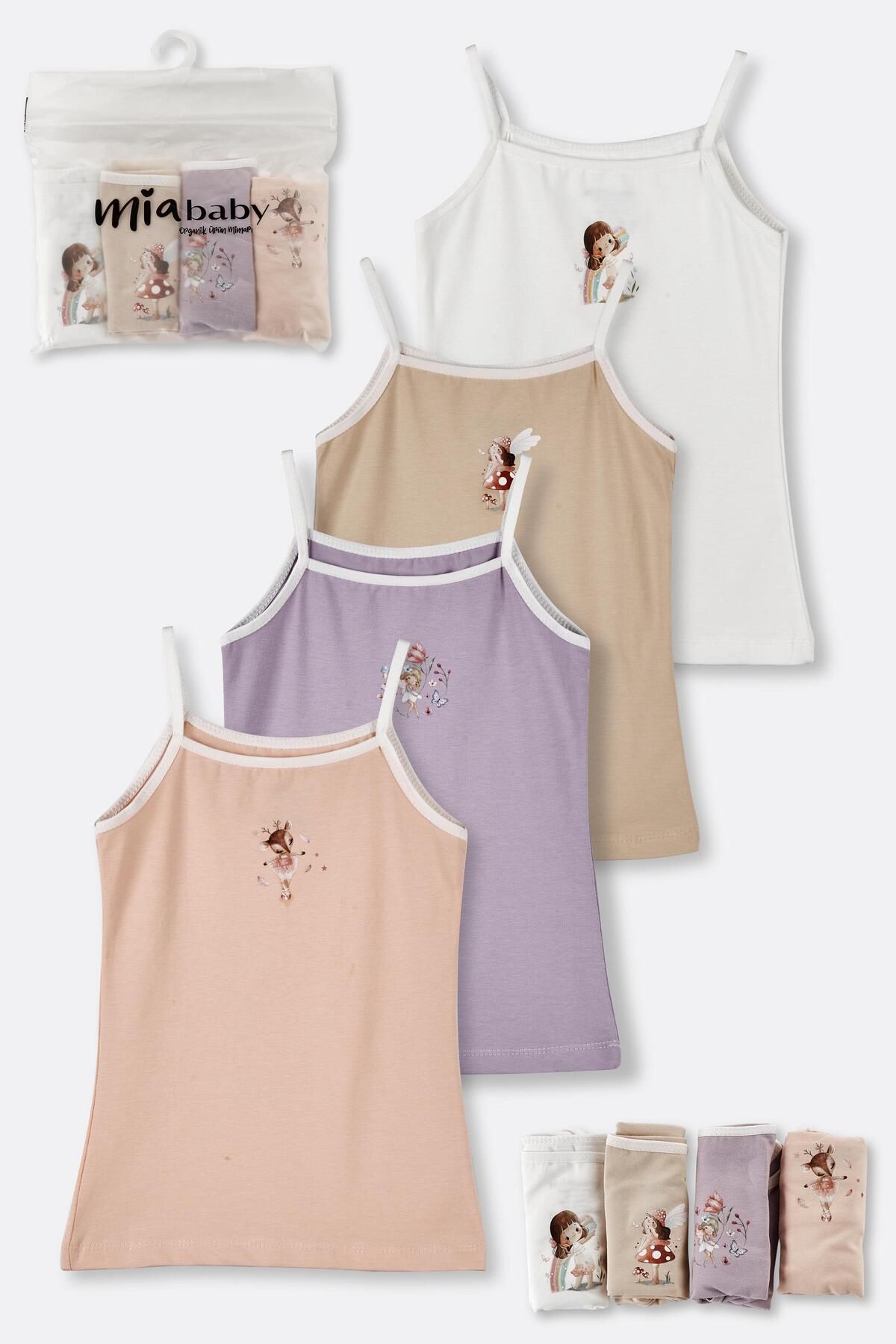 MiaBaby-Girl's Four Tank Top 2