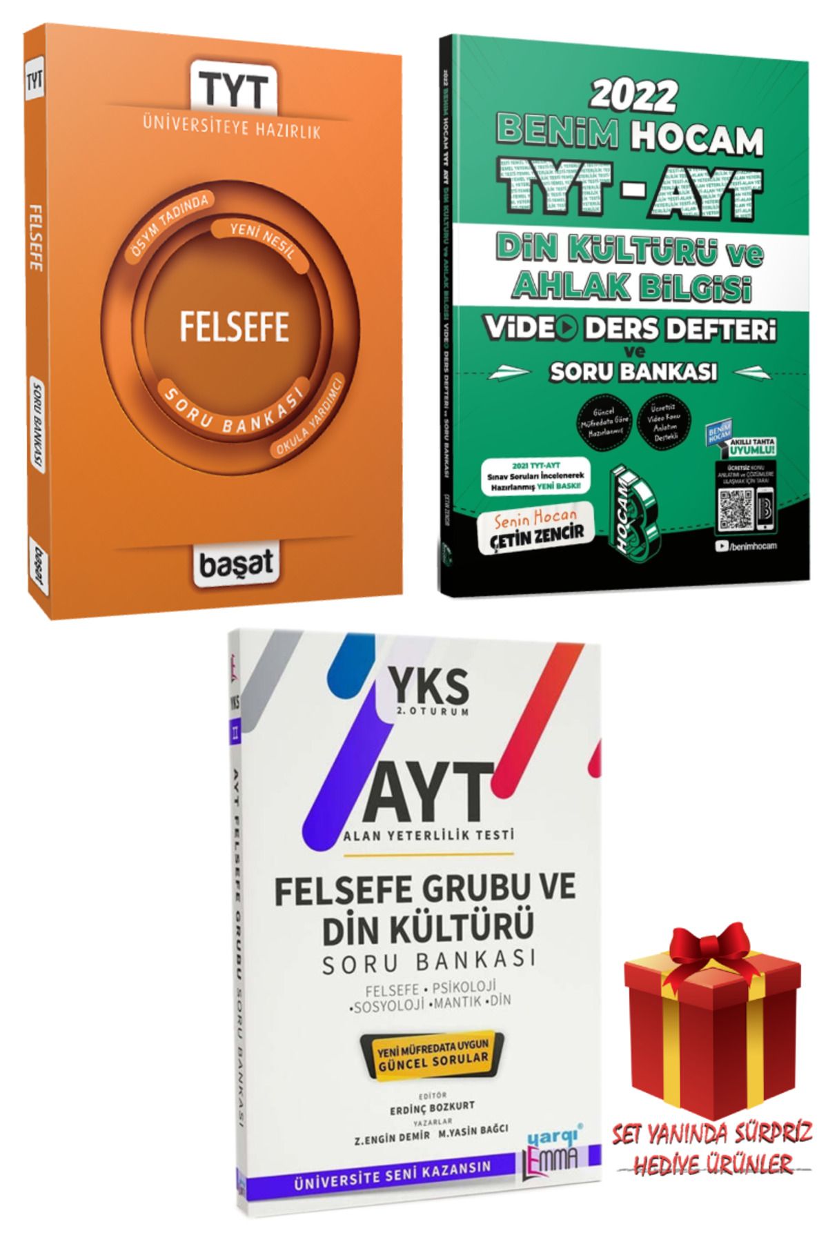 Başat Yayınları TYT Felsefe SB.+TYT-AYT Din Kültürü Video Ders Defteri ve SB+AYT Felsefe Grubu ve Din Kültürü Soru B