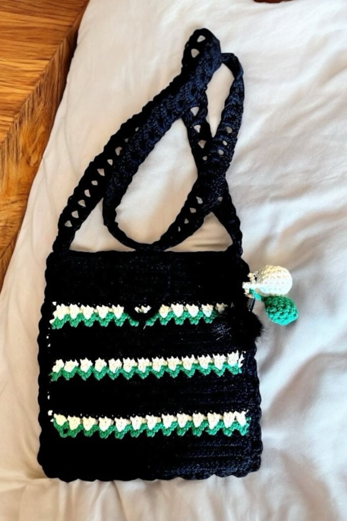 Pinty Design Kroşe Tasarım Kadın Omuz Çantası