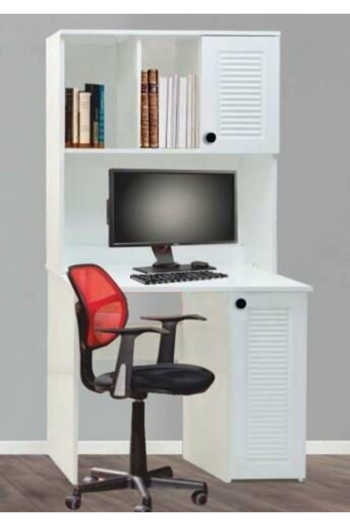 Yuvaset Home 2 Kapılı Beyaz Panjurlu Dolap