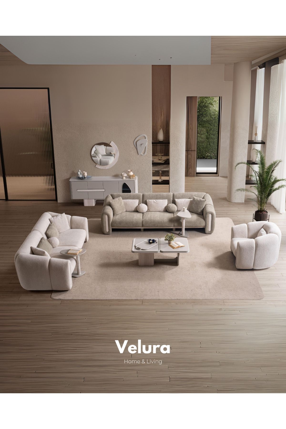 Velura Home & Living Hermes Koltuk Takımı & 4+3+1+1