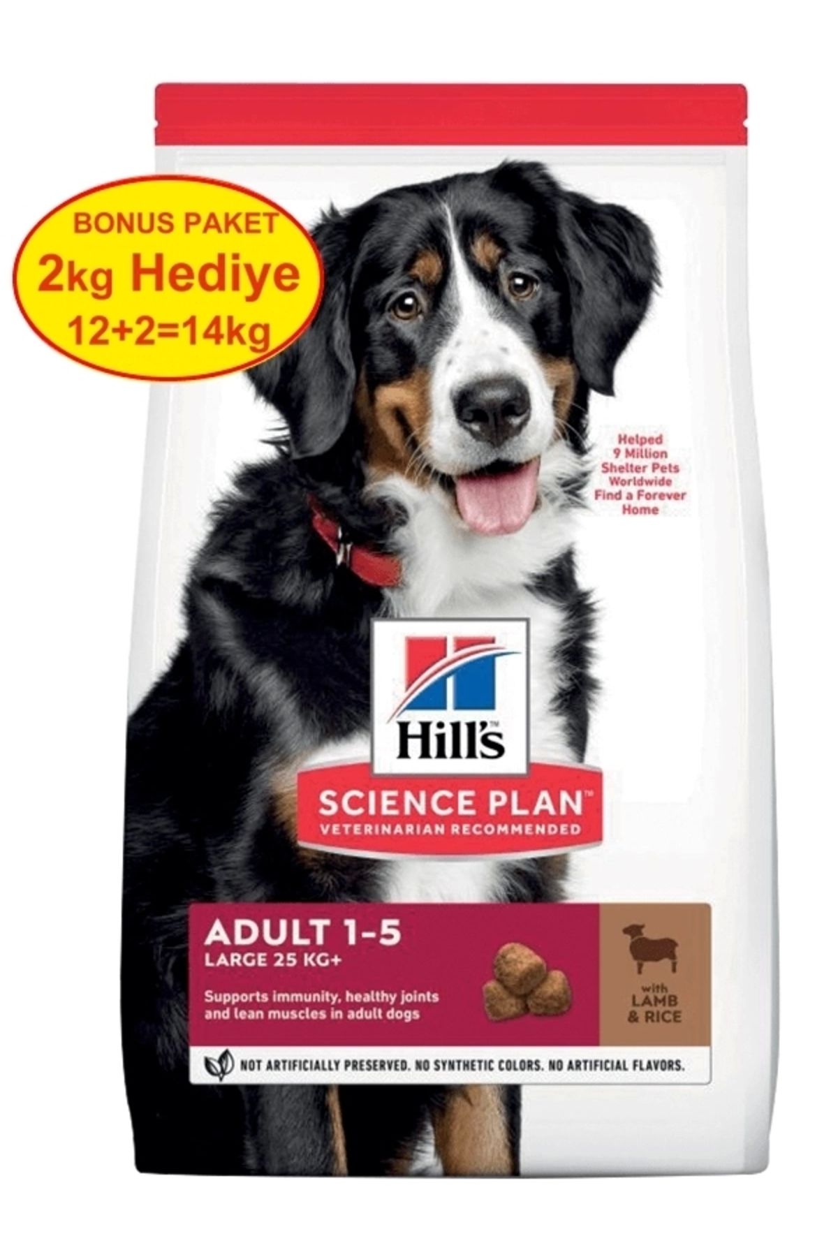 No8 Home Hills Büyük Irk Kuzu Etli Yetişkin Köpek Maması 12+2 Kg Hediyeli