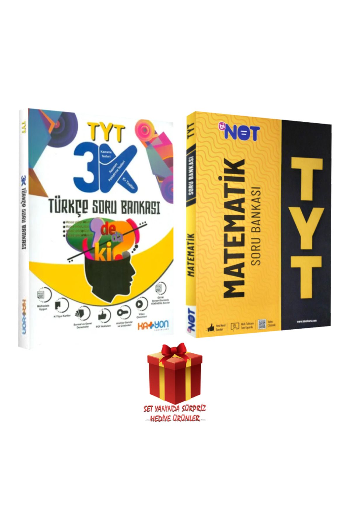 Panem Yayınları Katyon TYT Türkçe Soru Bankası+ Binot TYT Matematik Soru Bankası+ Sürpriz Hediye