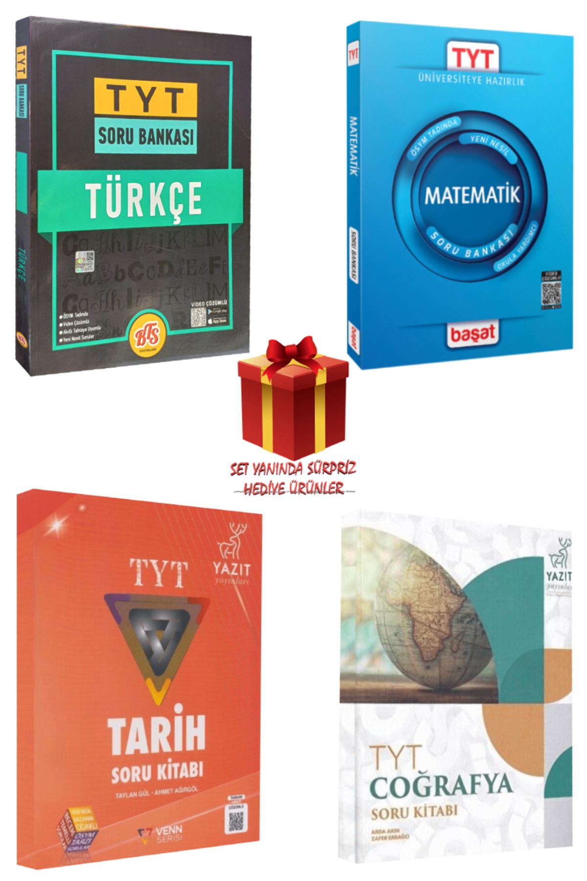 Panem Yayınları TYT Soru Bankası Seti: Türkçe + Matematik + Tarih + Coğrafya + Hediye
