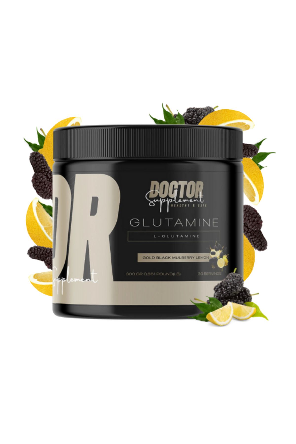 DR SUPPLEMENT GOLDEN GLUTAMİN 300 GRAM 30 SERVİS DUT & LİMON AROMALI