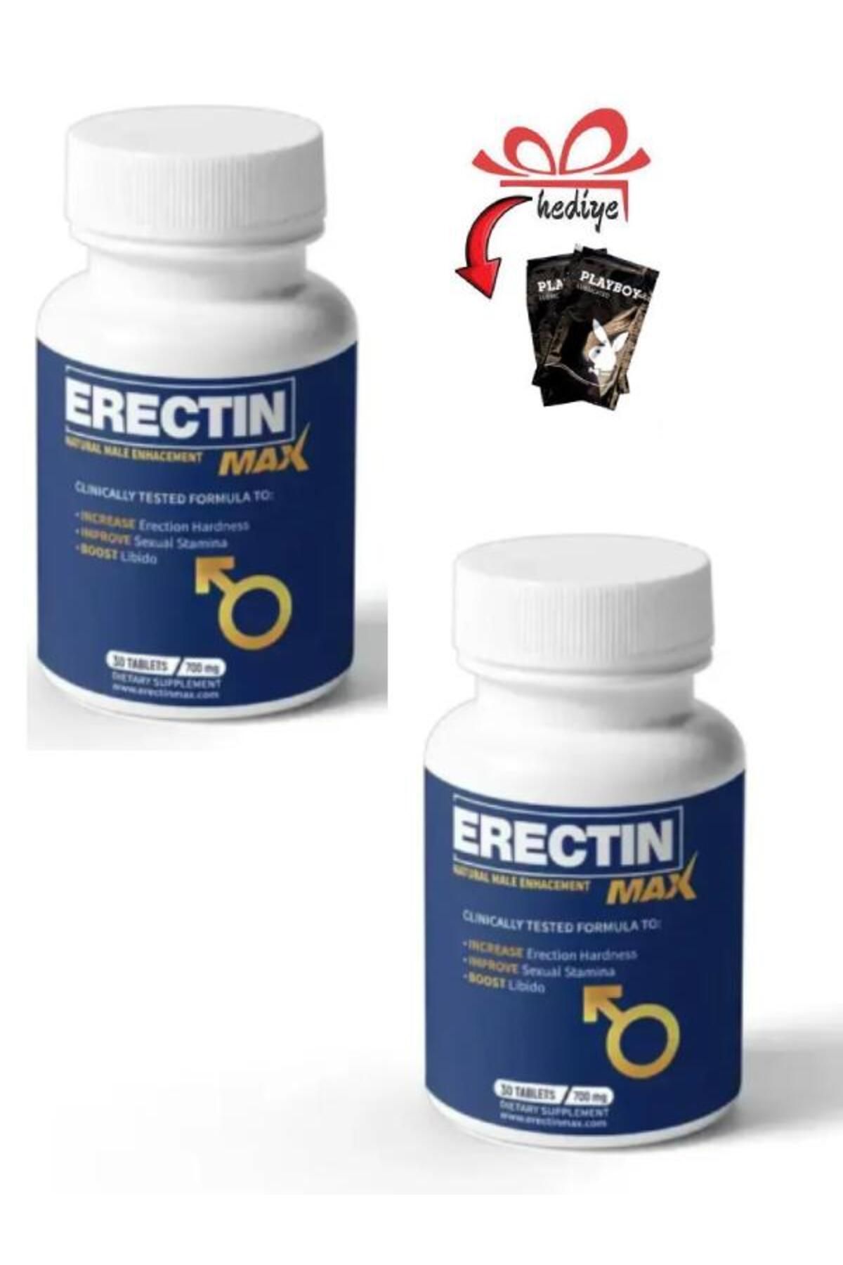 Dolce Erectin Max Natural Male Enhancement Performans Etkili Takviye 30'lu X 2 AD.+ Kayganlaştırıcı Jel
