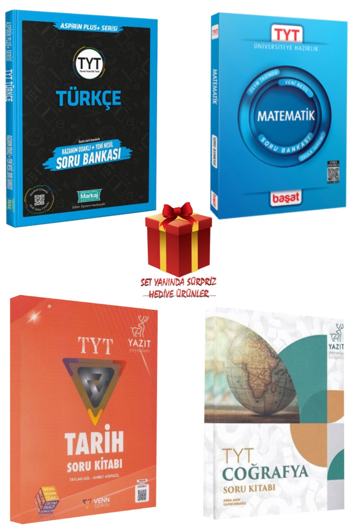 Panem Yayınları TYT Soru Bankası Seti: Türkçe + Matematik + Tarih + Coğrafya + Hediye