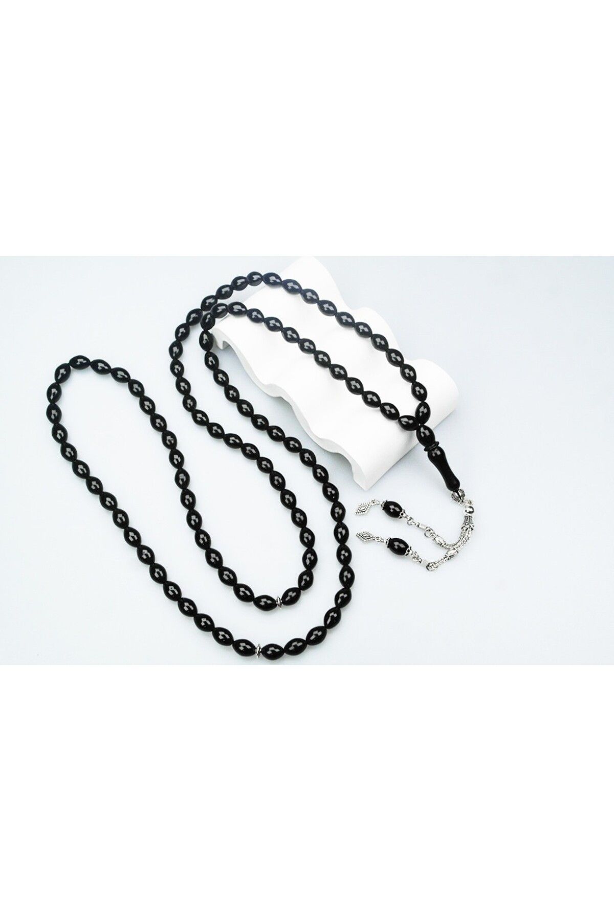 BlackCraft Oltu Sıkması 99 Sayılı Beyzi Model Namaz Tespihi