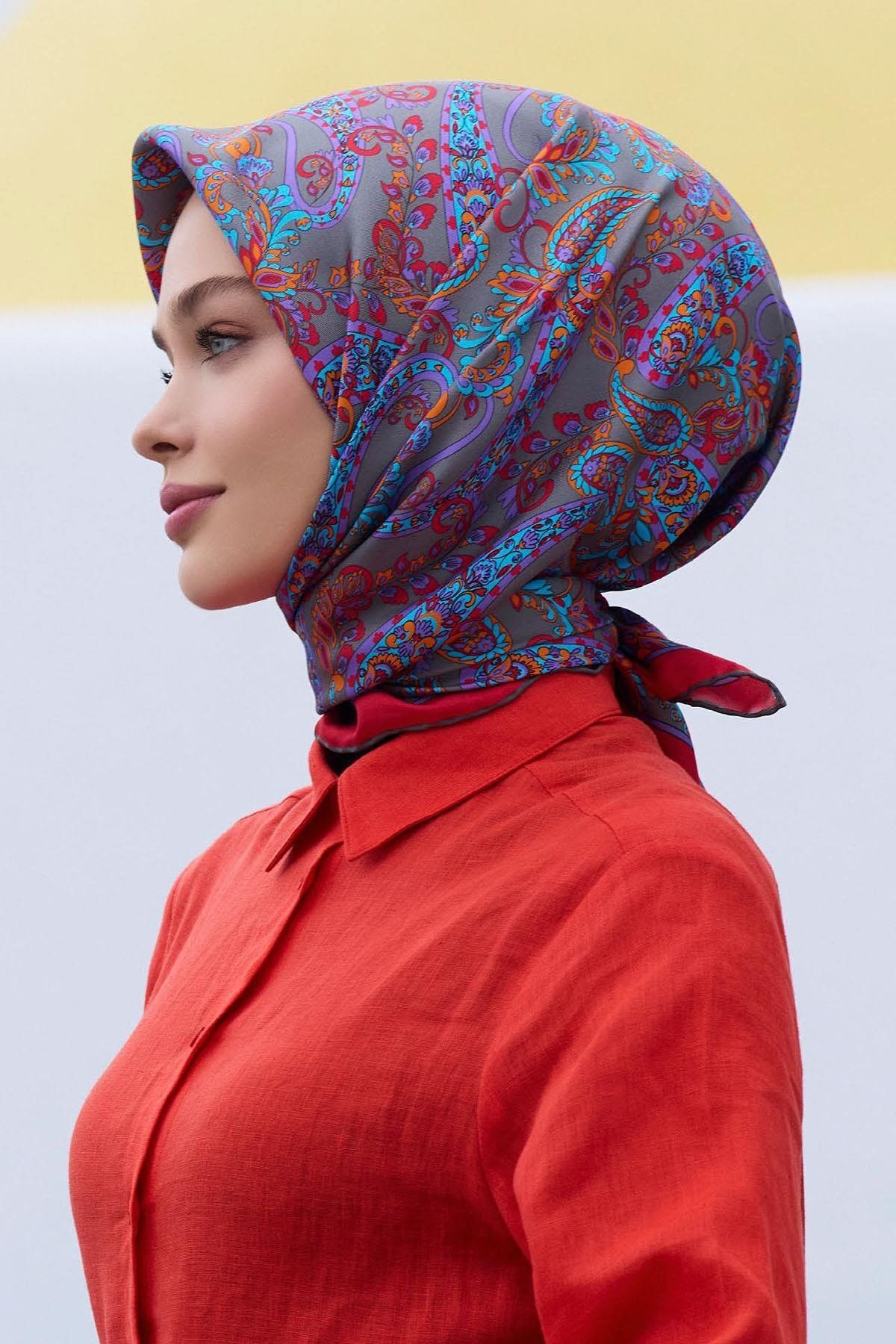 Belli 60 Belli Twill İpek Eşarp 4101D