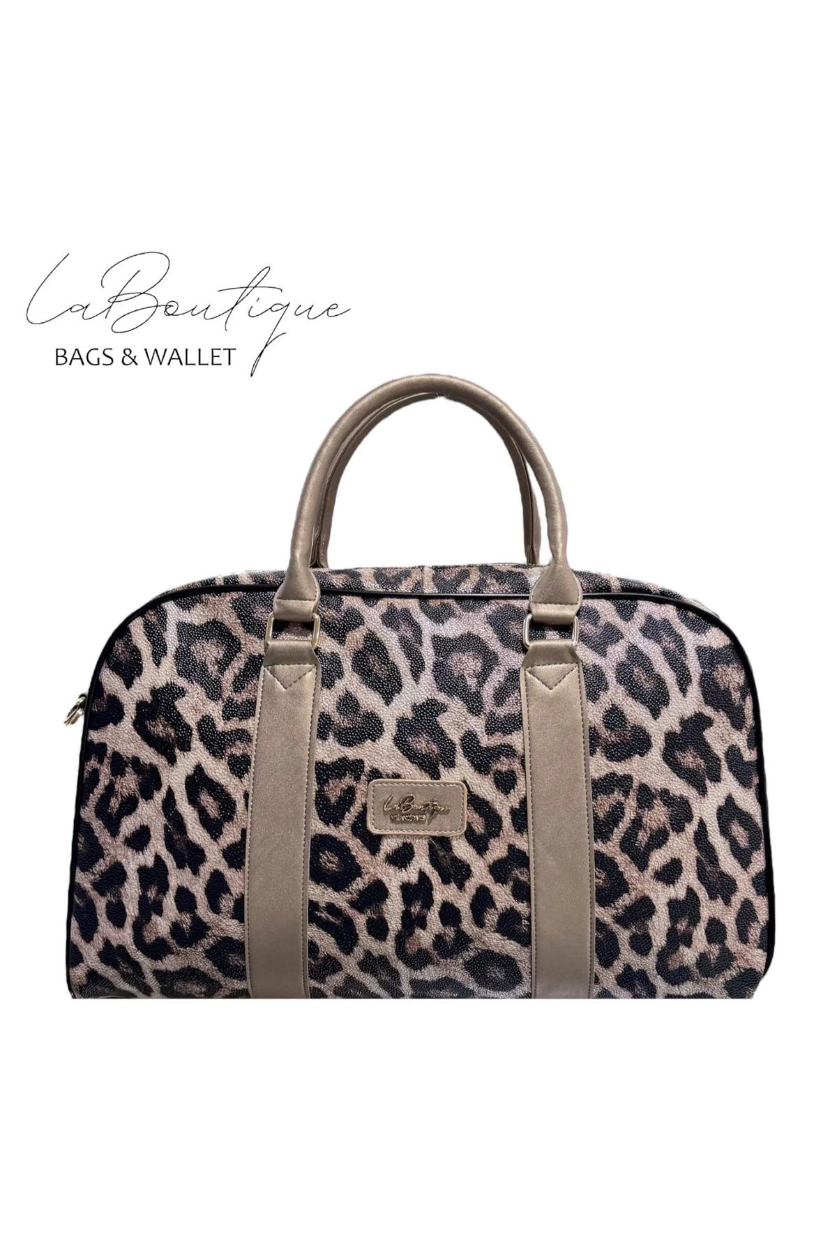 LA BOUTIQUE Leopar Kahve La Boutique Valiz 5103