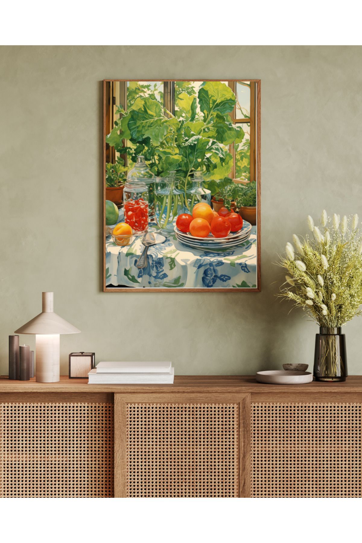 woodhomeworks tek parça salon ofis dekor tablo