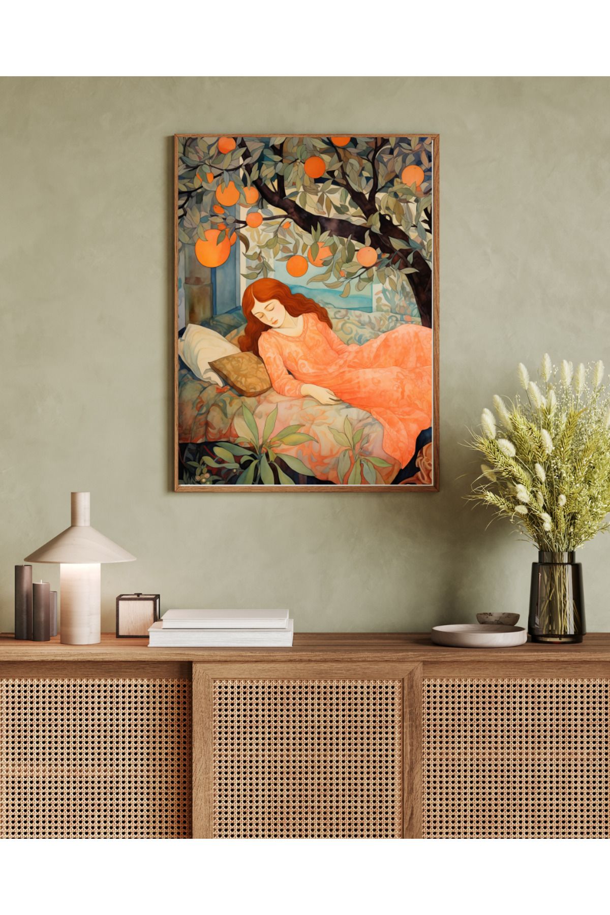 woodhomeworks tek parça salon ofis dekor tablo
