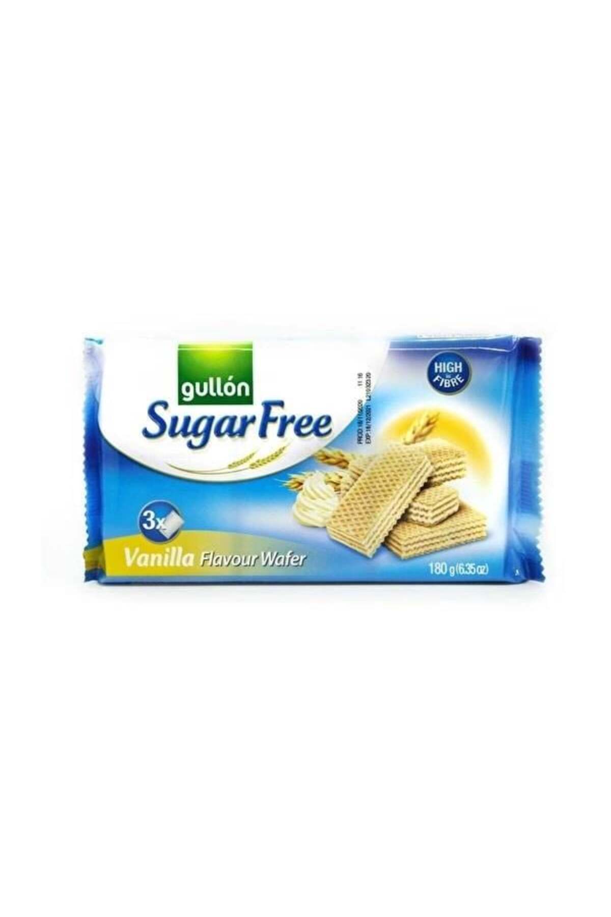 Gullon Vanilya Aromalı Krema Dolgulu Şekersiz Gofret 180gr