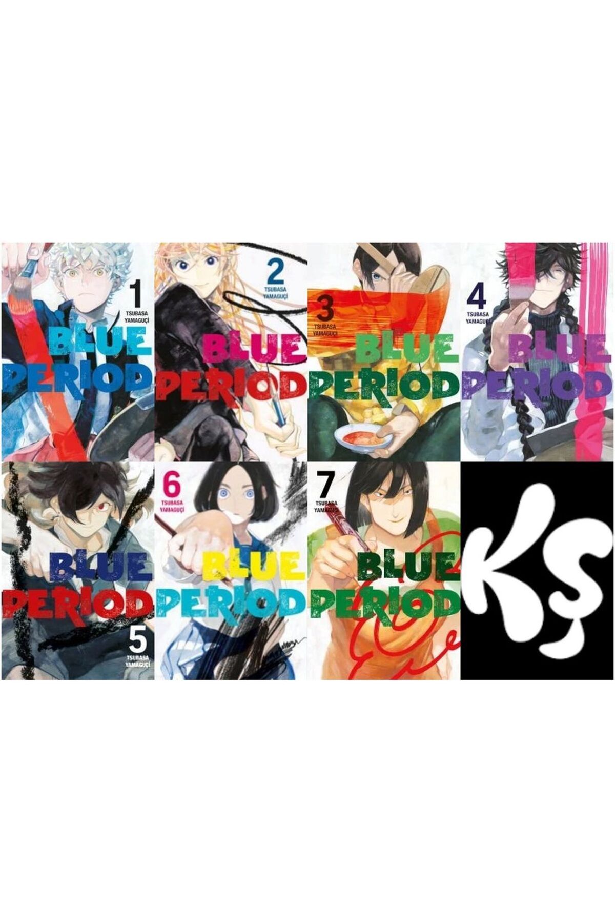 Gerekli Şeyler Yayıncılık Blue Period 1-2-3-4-5-6-7 manga seti (7 kitap) 1 adet anime poster hediyeli