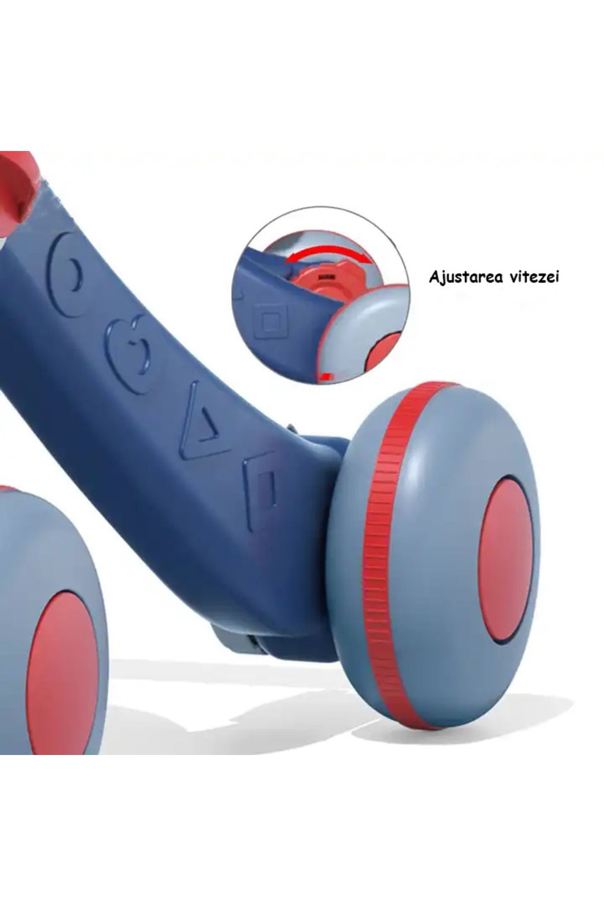 WePro Store-Premergător interactiv 3 în 1 pentru bebeluși, albastru, sunete, lumini, înălțime și viteză reglabile, jucării, 6-18 m 7
