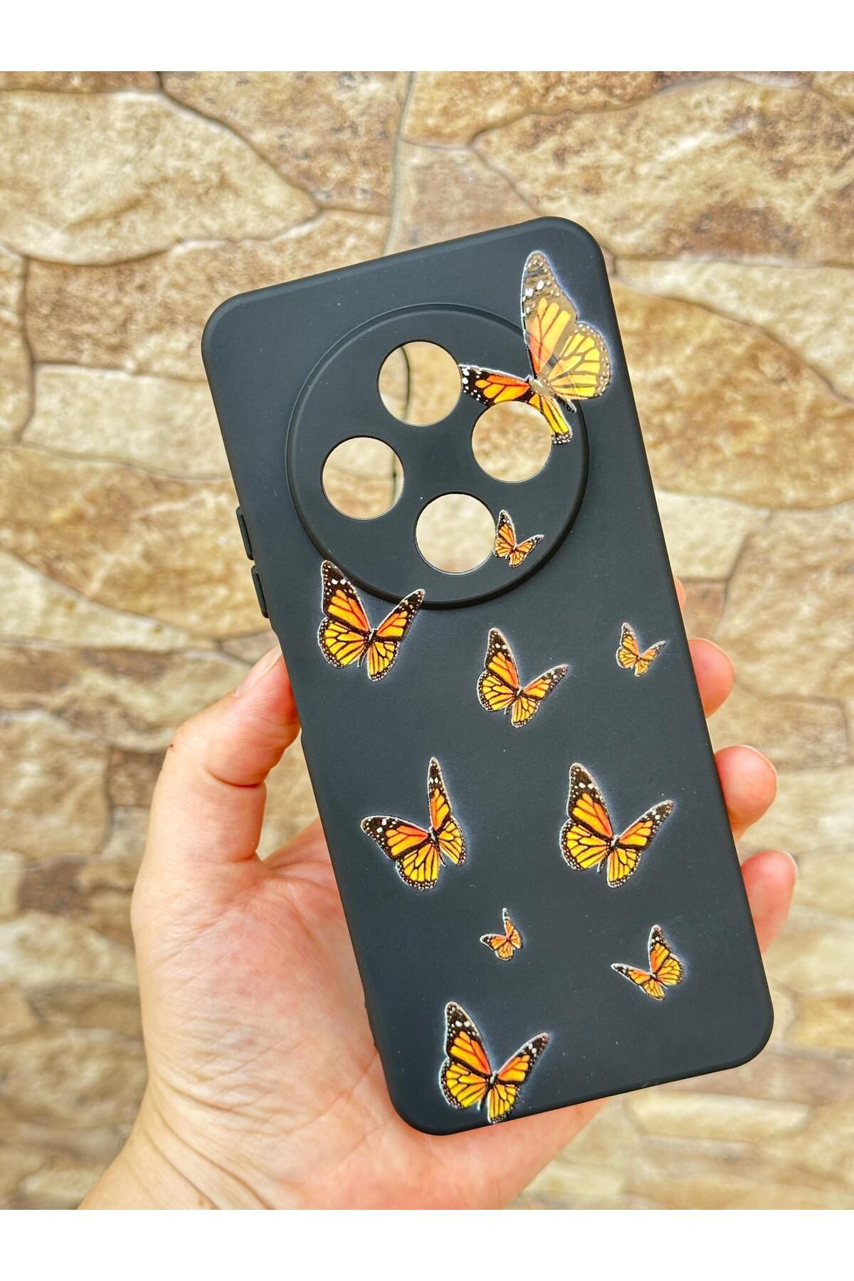 Vip Case REDMİ 14C-Kelebek desenli Lansman Kamera Korumalı Yumuşak Silikon RUBBER Kılıf 277