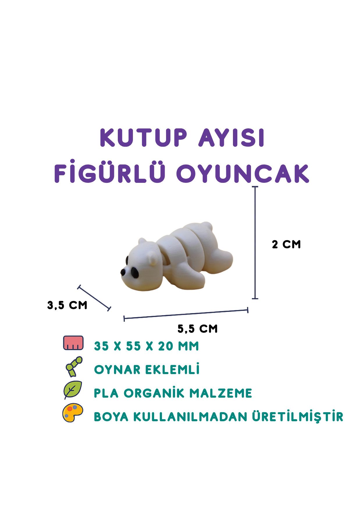 Totilina Yavru Arı Figür - 3D Mini Doğa Temalı Oyuncak