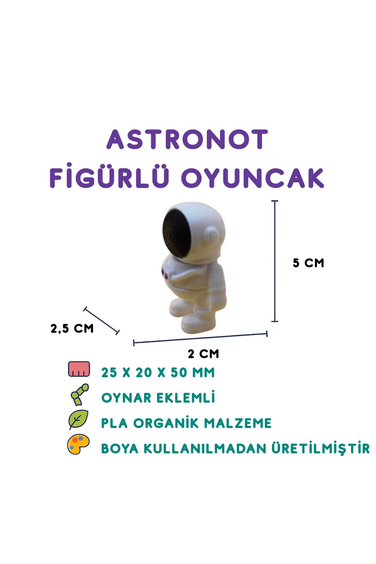 Totilina Astronot Figür - 3D Uzay Temalı Karakter Oyuncak