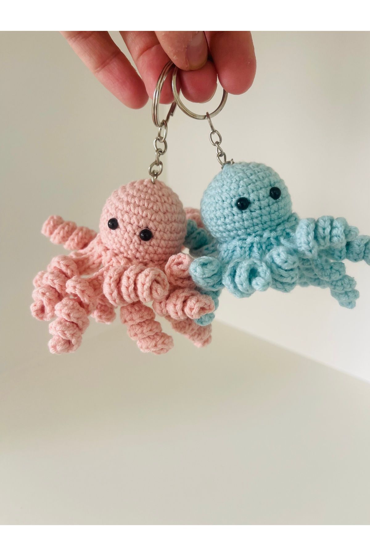 Derin Dünyam Ahtapot Amigurumi 2’li Anahtarlık