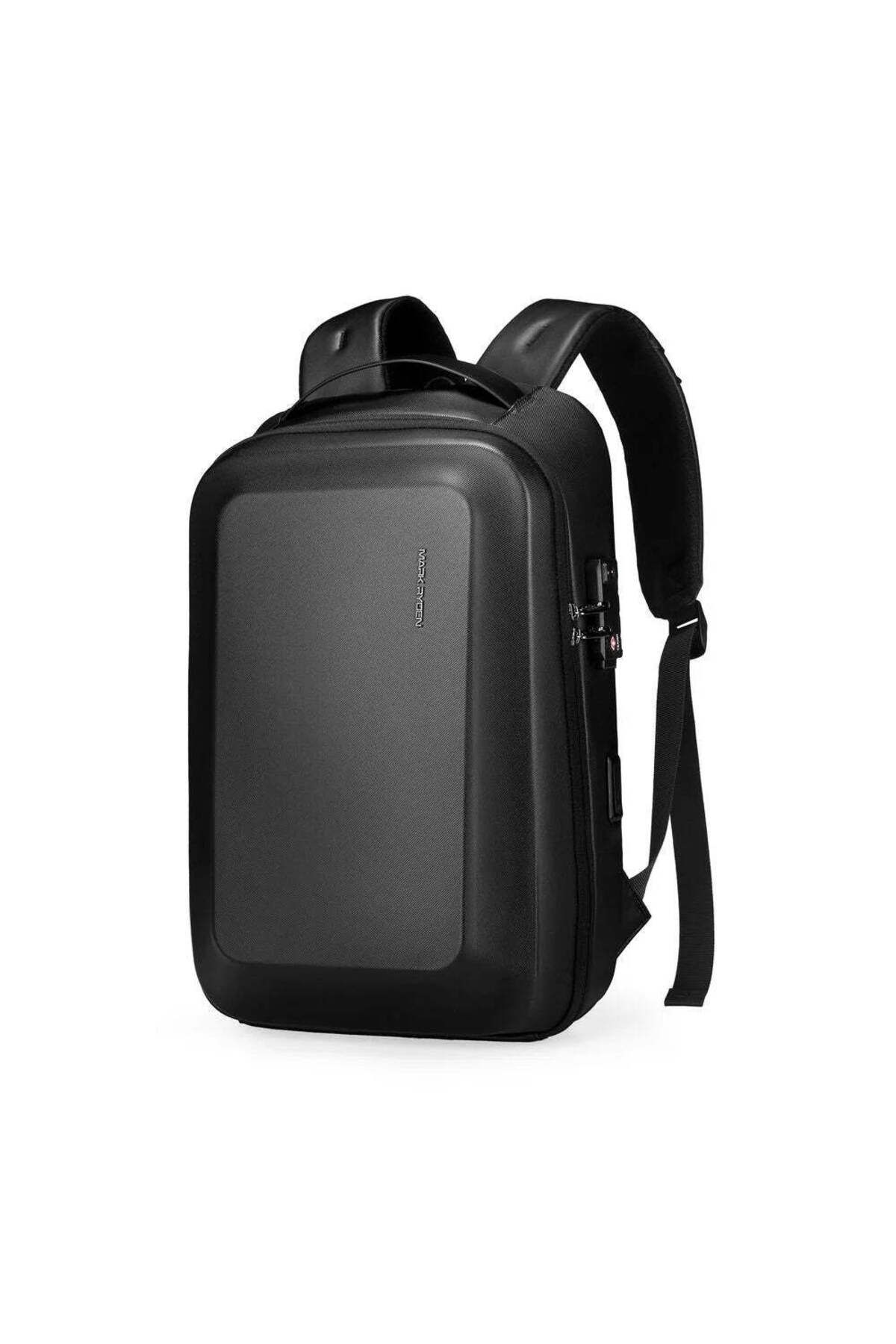 Mark Ryden Guardianshell 15" Laptop Uyumlu Su Geçirmez Sert Gövde TSA Kilit Şarj Port Sırt Çantası