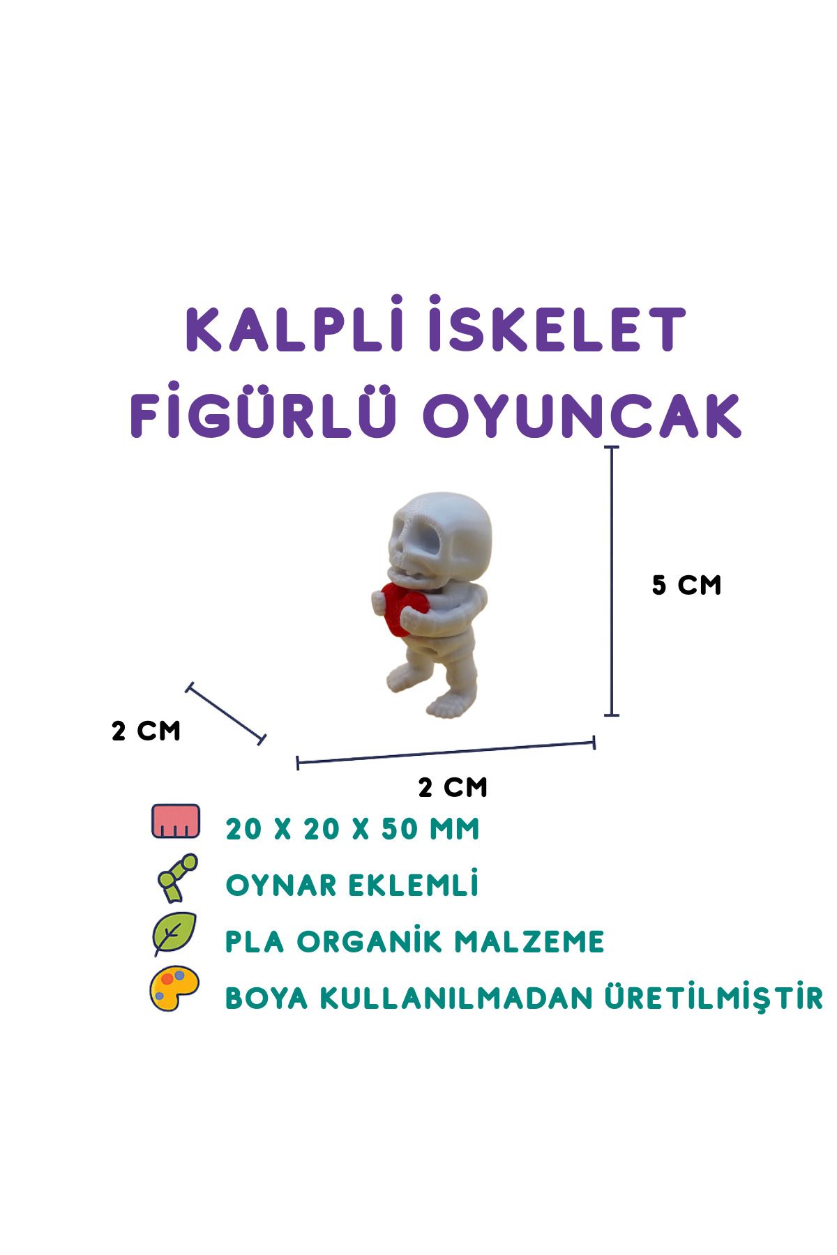 Totilina Kalpli İskelet - 3D Gotik Temalı Aksesuar