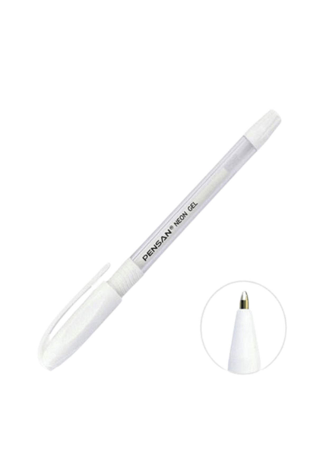 Pensan Neon Jel Kalem 1 Mm Beyaz