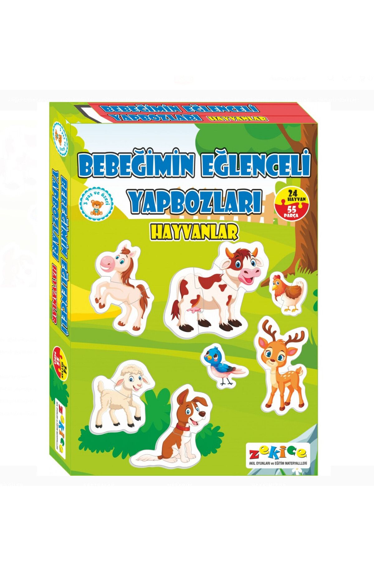 kuzenler store Bebeğimin Eğlenceli Yapbozları Hayvanlar