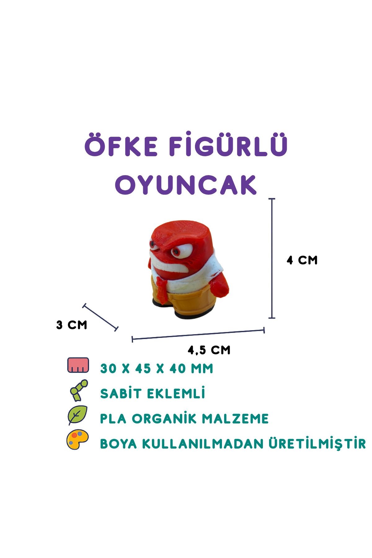 Totilina Ters Yüz Öfke Figür - 3D Karakter Oyuncak