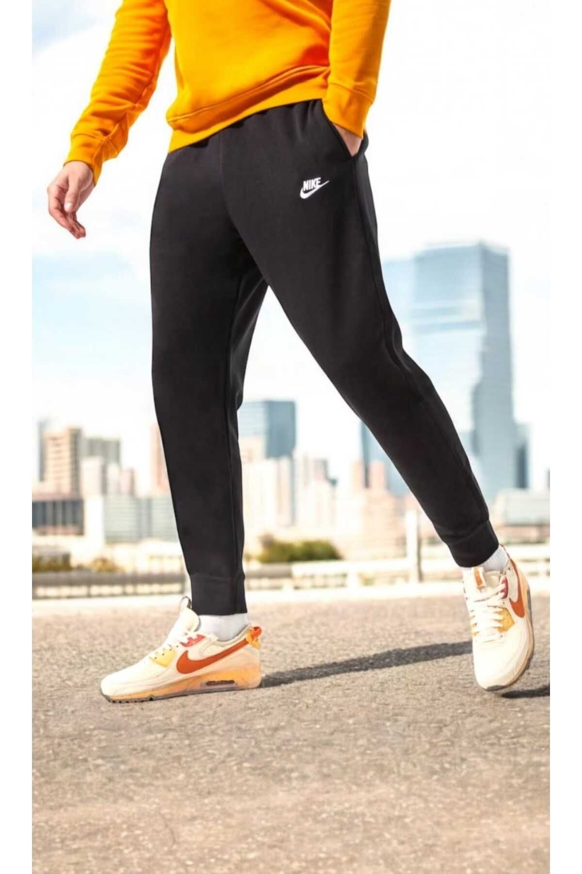 Nike Nsw Club French Terry Erkek Nike Siyah Jogger Eşofmanaltı BV2679-010 ( Şardonsuz İnce Kumaş)