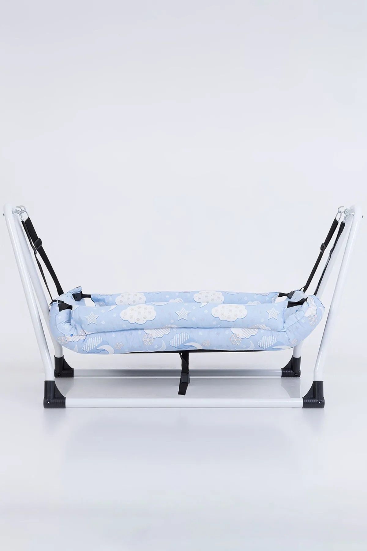 LOOVE BEBE BEBEK HAMAK BEŞİK PAMUKLU ELYAF DOLGULU ÇİNGEN BEŞİĞİ SABİTLEMELİ