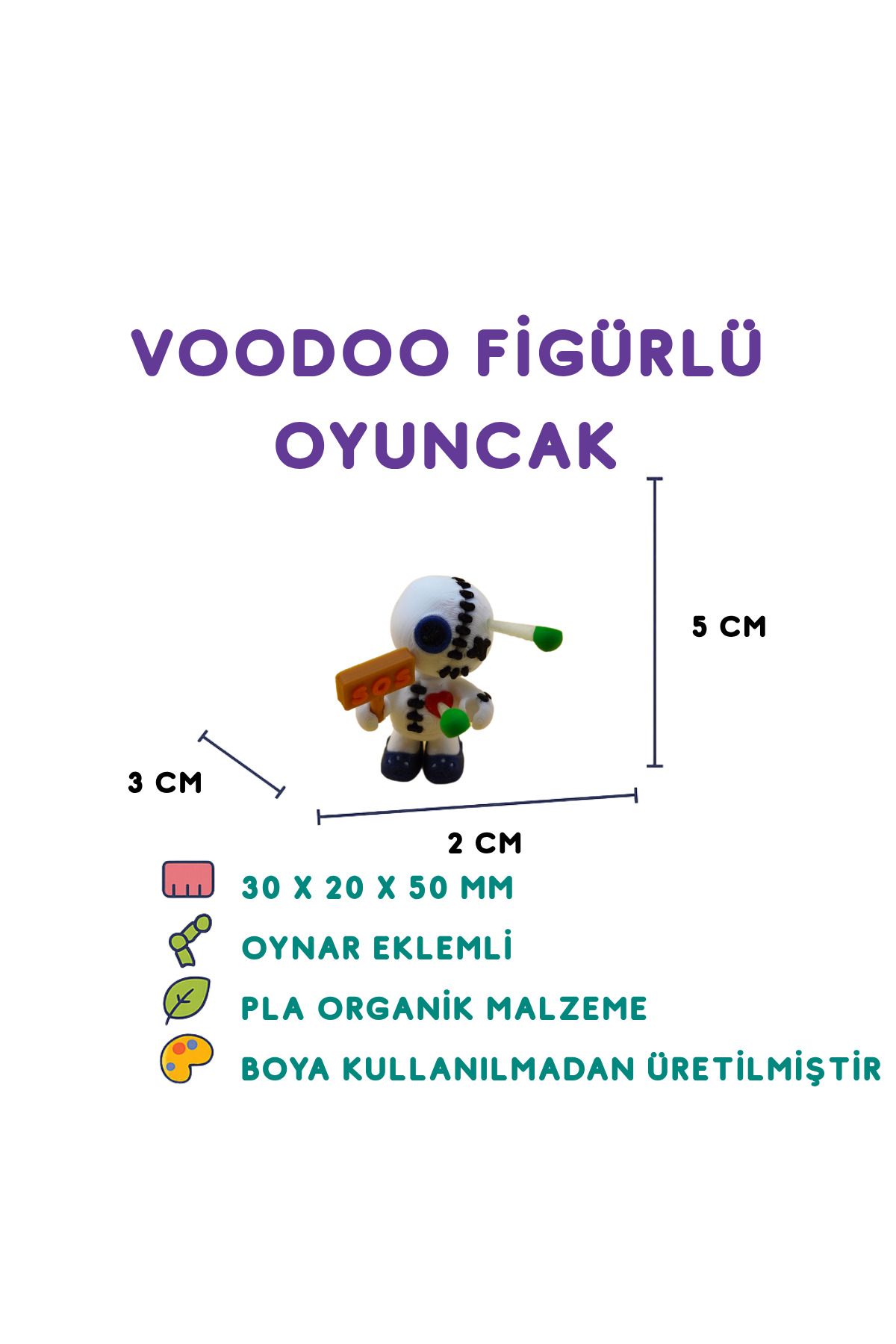 Totilina Voodoo Bebek - 3D Gizemli Dekoratif Figür