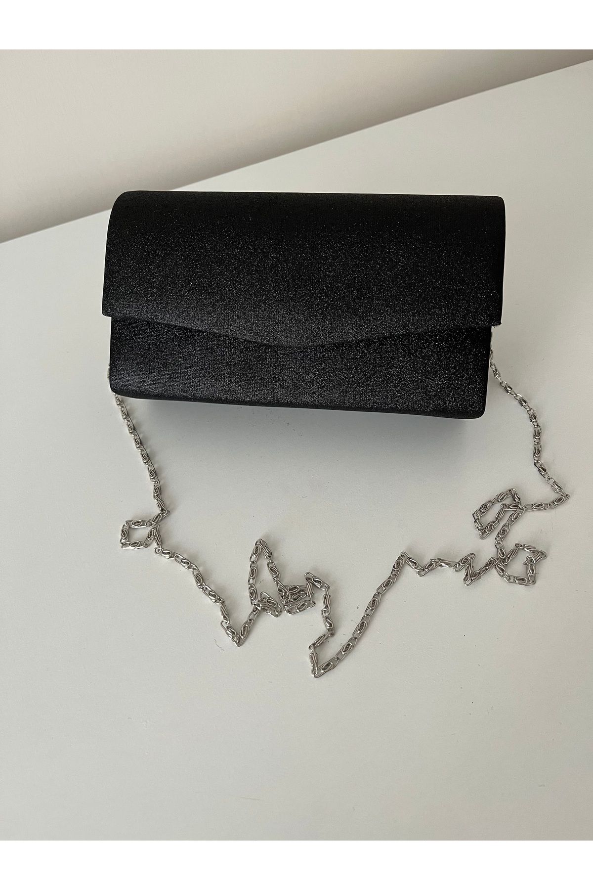 bersebag Abiye Model Kadın El ve Omuz Çantası Siyah