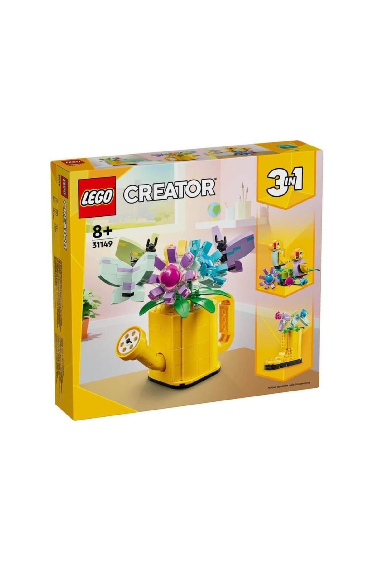 Yuba Avm 31149 LEGO® Creator 3’ü1 arada Sulama Kabında Çiçekler 420 parça +8 yaş