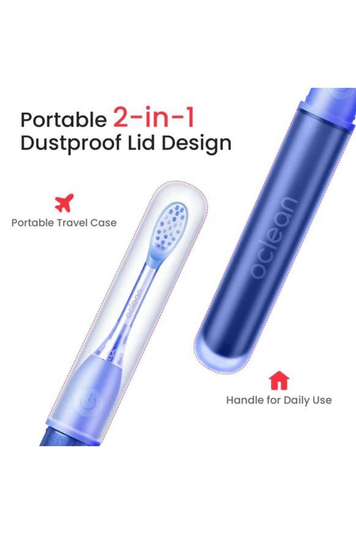 Oclean-Ease sonic toothbrush, Functions: 2 min smart timer, 2 modes of use, 45 dB, 2