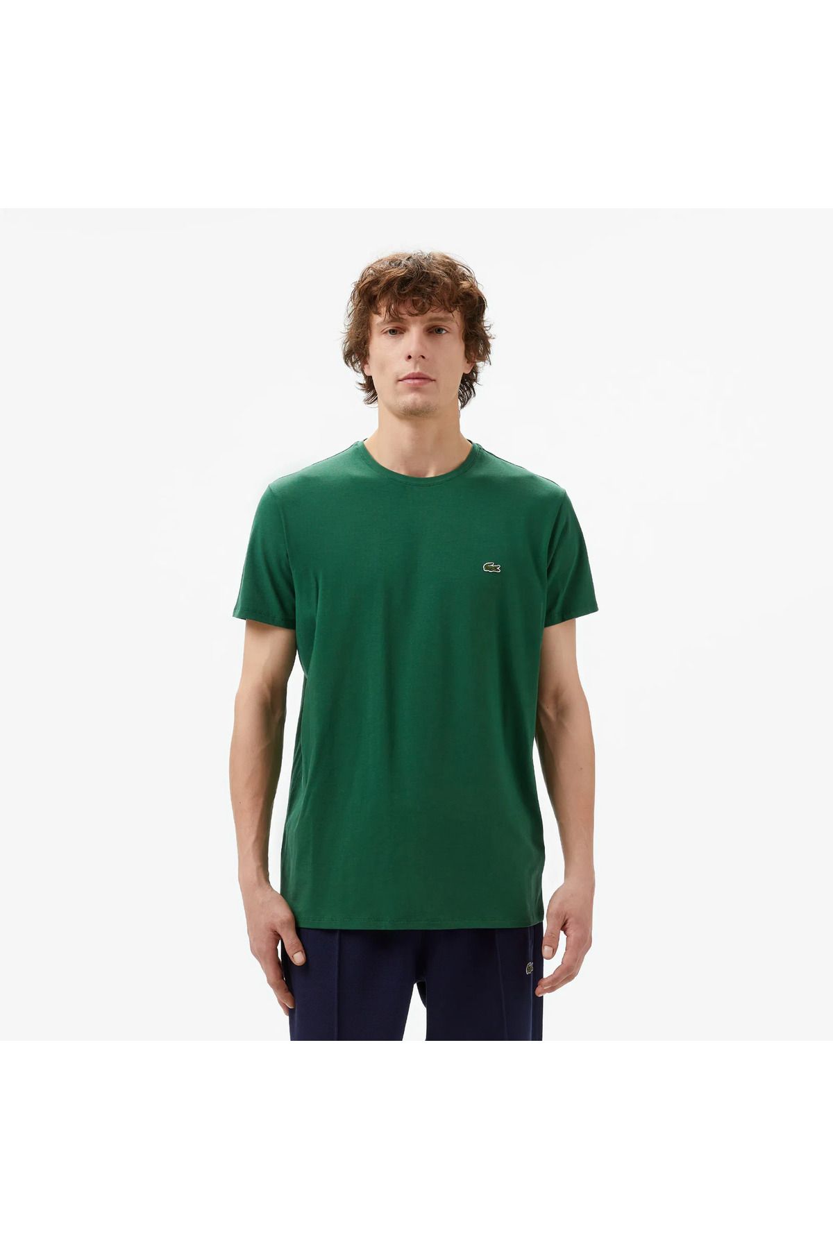 Lacoste Erkek Slim Fit Bisiklet Yaka T-Shirt