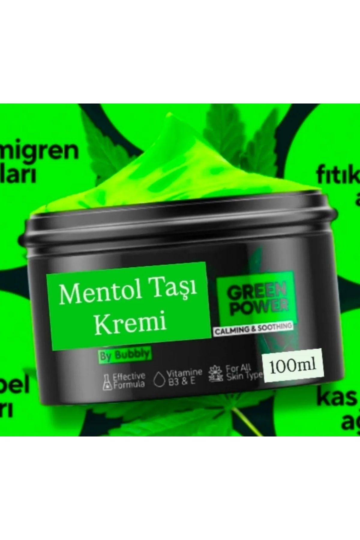POWER Green Mentol Taşı Kremi 100 ml