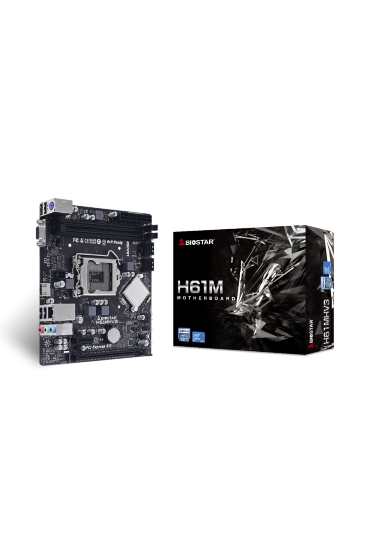 Biostar-Placa de Baza H61MV3 7.0 LGA 1155, 2x DDR3, 1x VGA 1x HDMI, 1x PCIE 2.0 x1 1x PCIE 3.0 1
