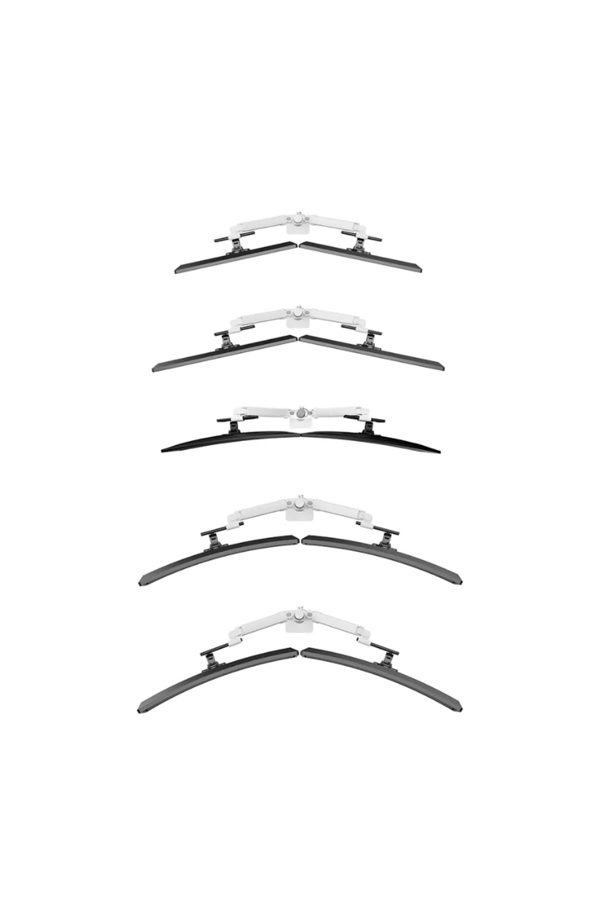 NEOMOUNTS-Double monitor arm DS65S-950WH2; for displays with diagonals 24-34, p system 2