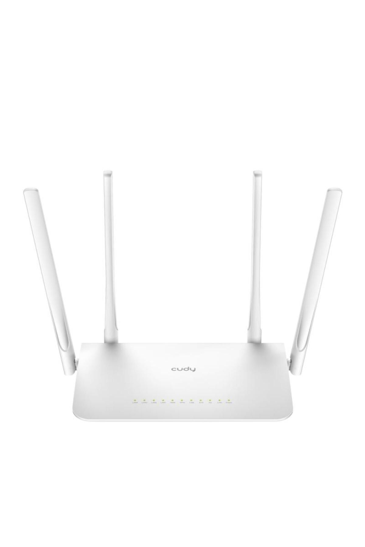 cudy-AC1200 Gigabit Dual Band Wi-Fi Mesh Router, Chipset MediaTek, 5 × 10/100/1000Mbps RJ45 Por 2