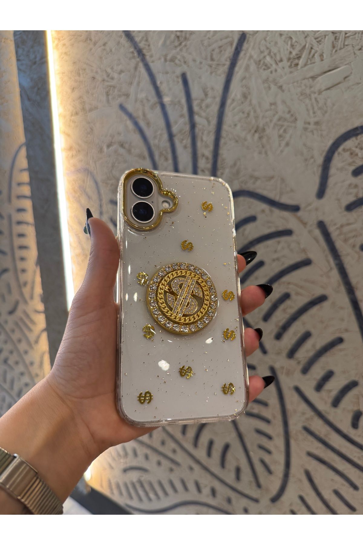 Mois Case iPhone 16 plus uyumlu Dolar figürlü kılıf