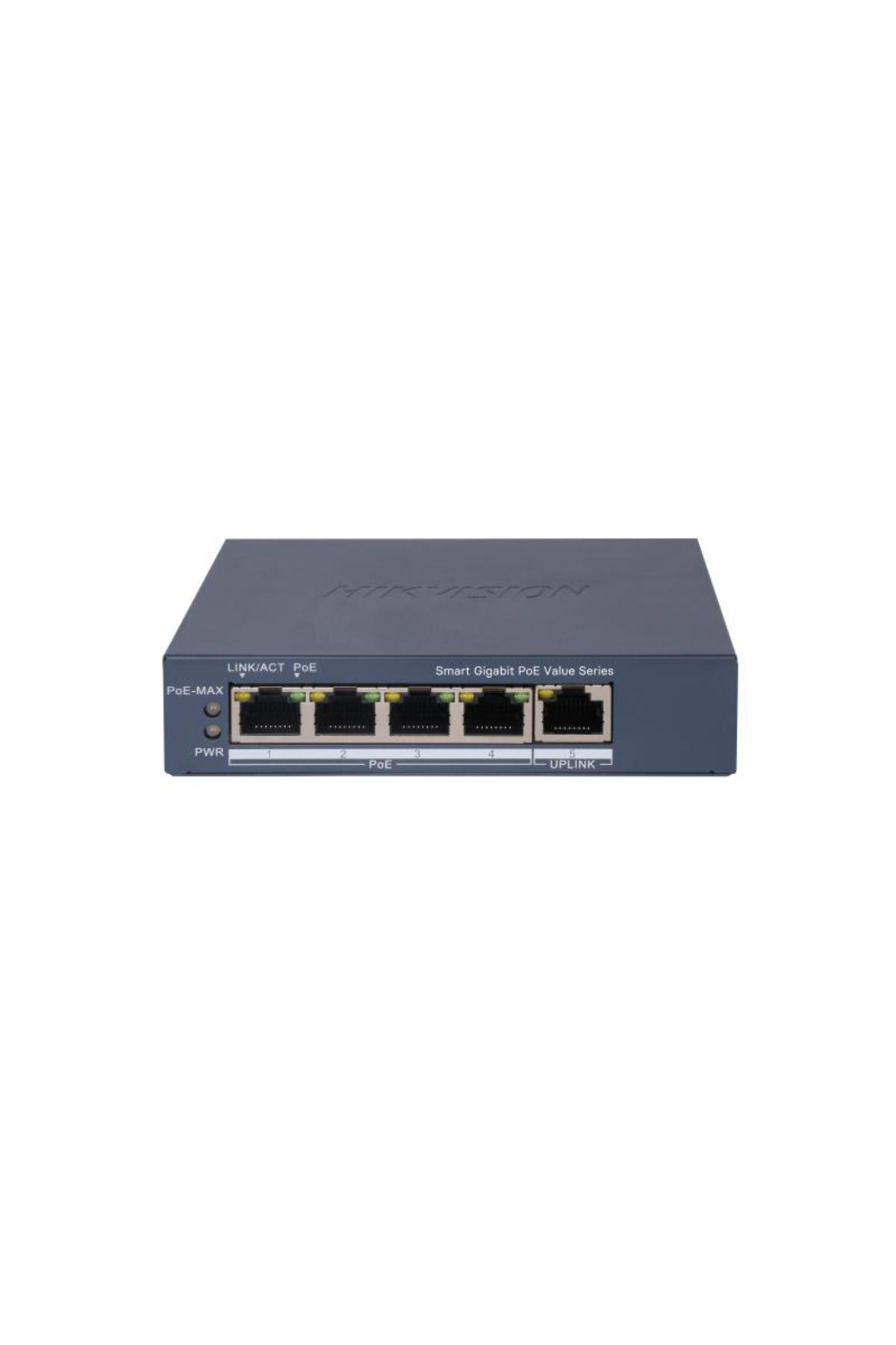 Hikvision-Switch PoE DS-3E1505P-EI/M, 4 × Gigabit PoE port,1 × Gigabit RJ45 port, Total PoE Pow 1