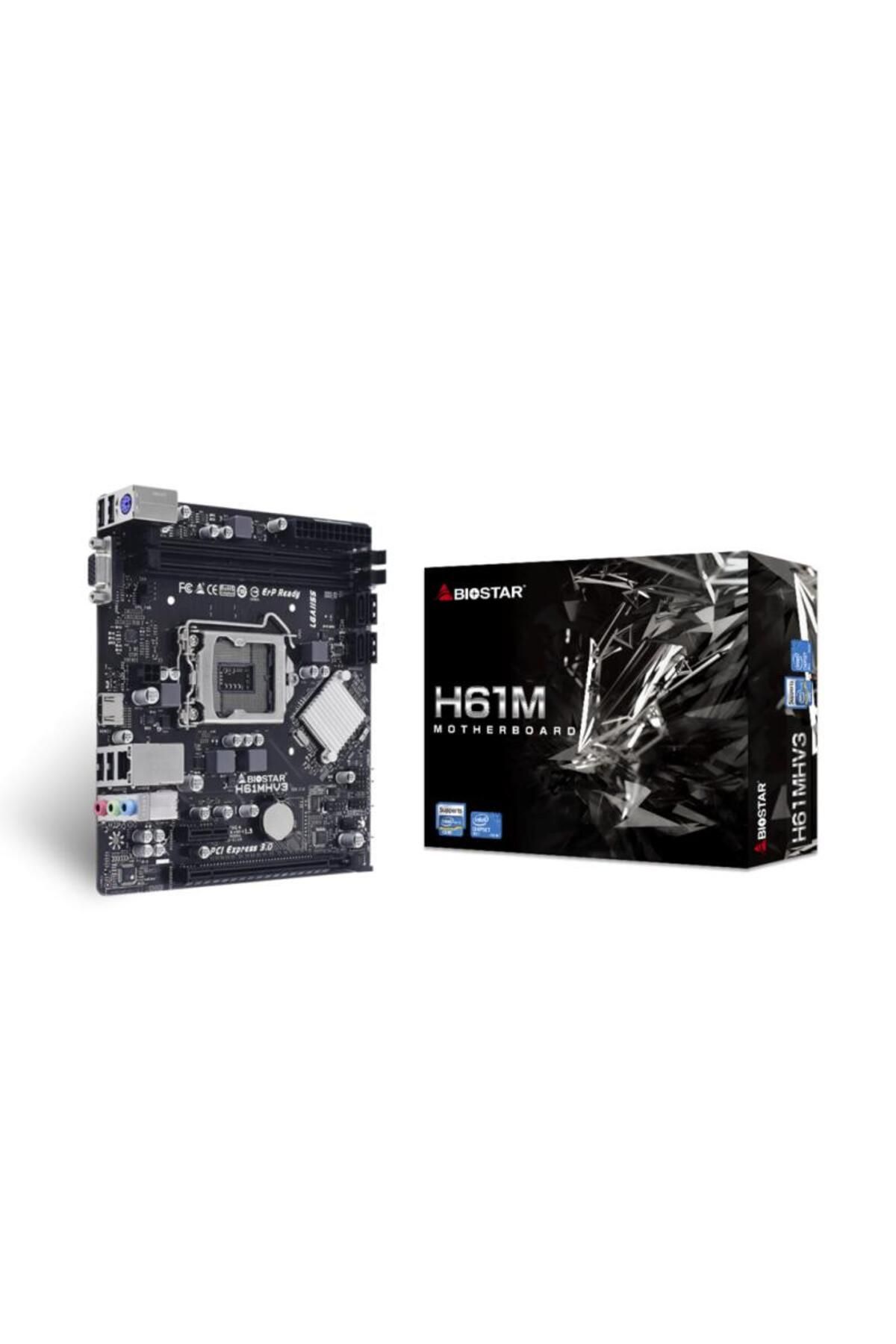 Biostar-Placa de Baza H61MV3 7.0 LGA 1155, 2x DDR3, 1x VGA 1x HDMI, 1x PCIE 2.0 x1 1x PCIE 3.0 2
