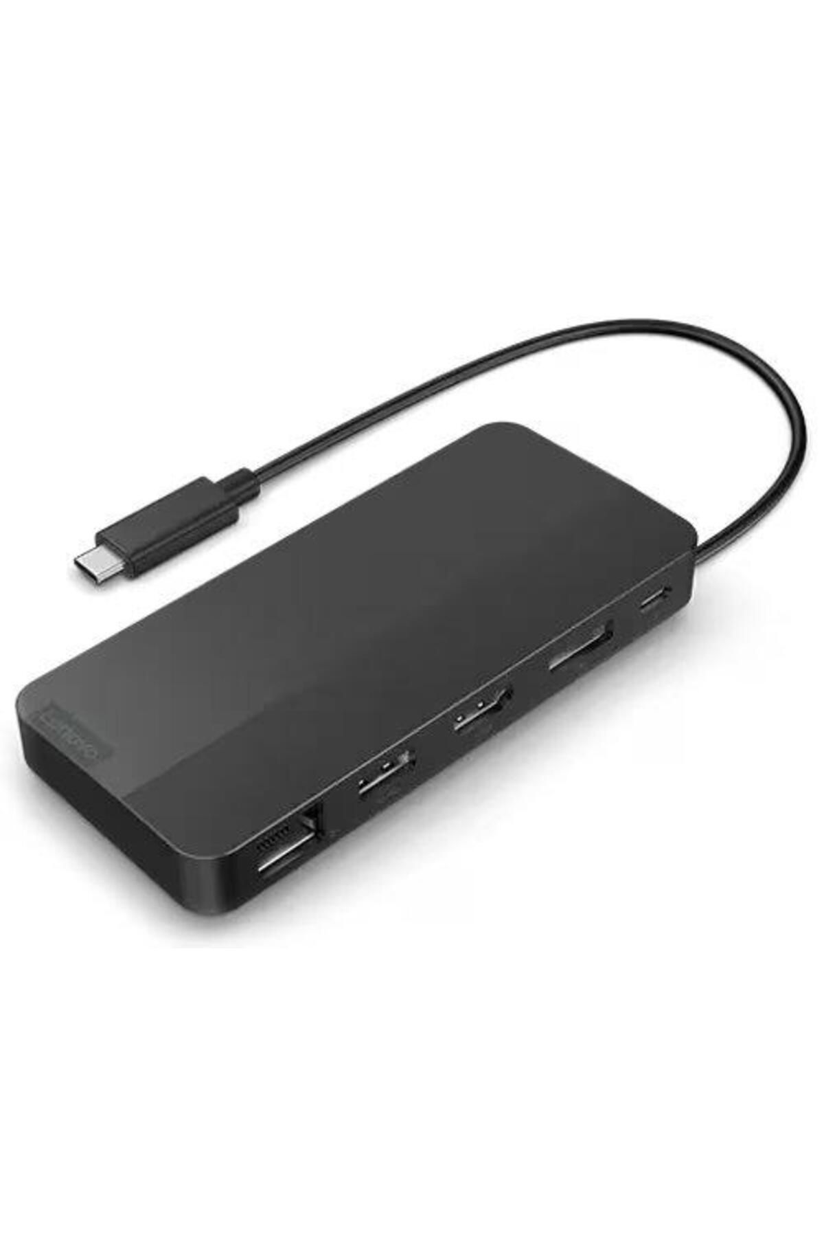 LENOVO-USB-C Dual Display Travel Dock; Color: Eclipse Black; Weight: 137 g (0.3 lb); AC Plug: T 1