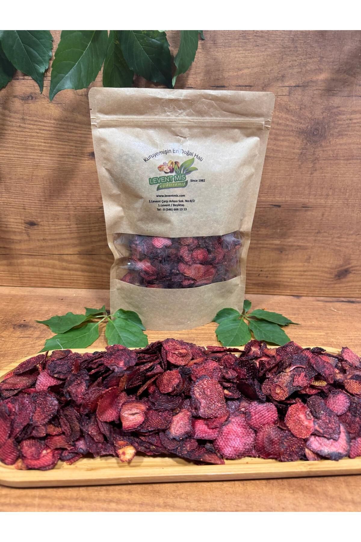 yöresel Dilimli Çilek Kurusu Şekersiz 250G