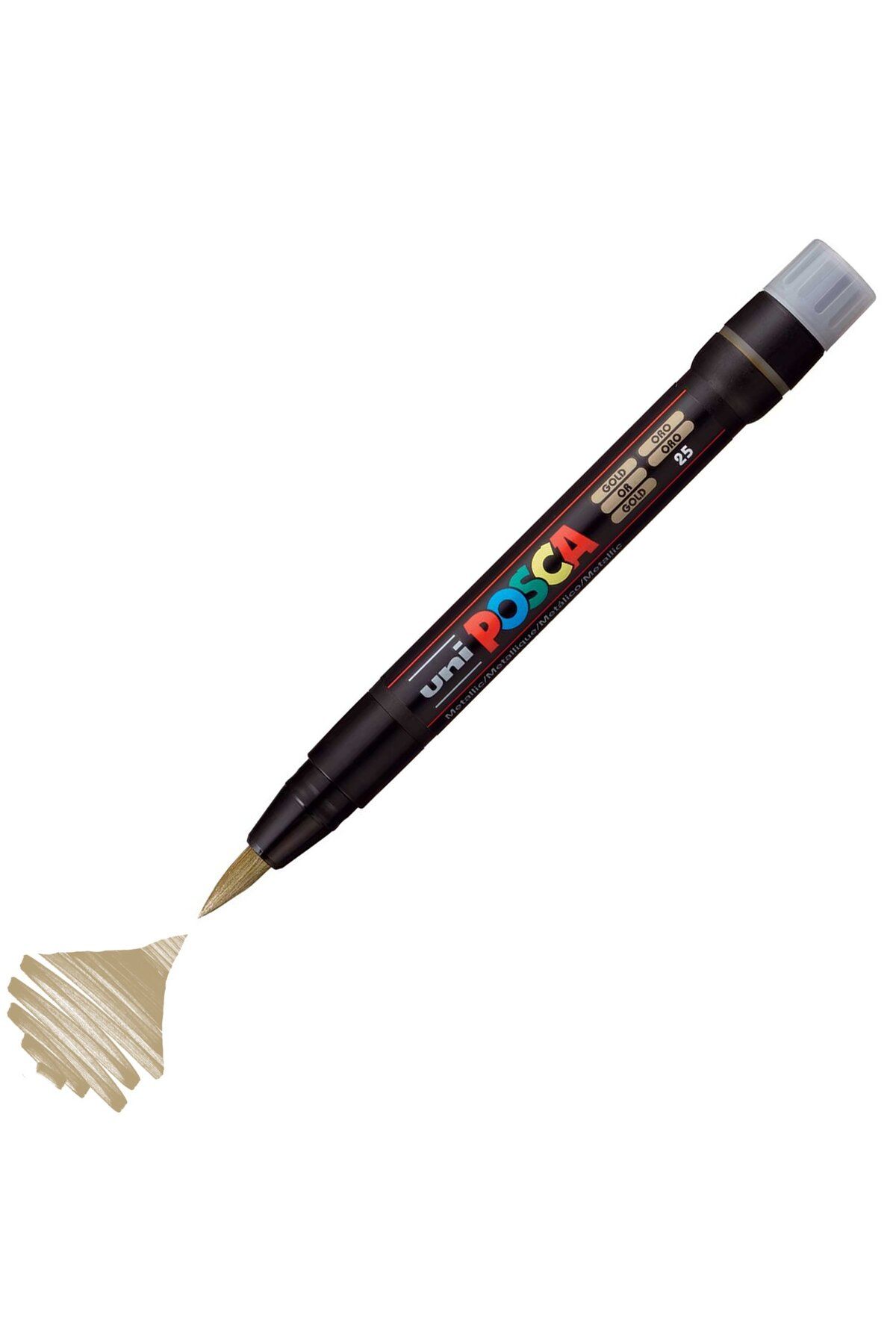 Uni Posca Marker Akrilik Boyama Kalemi Pcf-350 Brush 0.1-10 Mm Altın