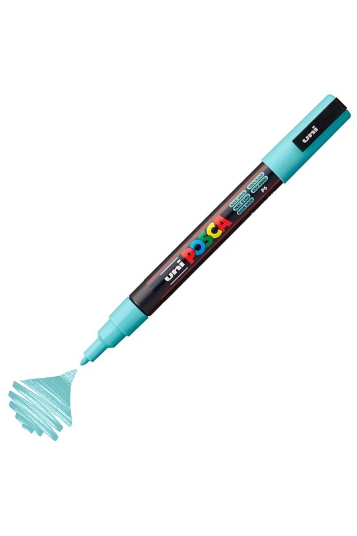 Uni Posca Marker Akrilik Boyama Kalemi PC-3M 0.9-1.3mm Su Yeşil