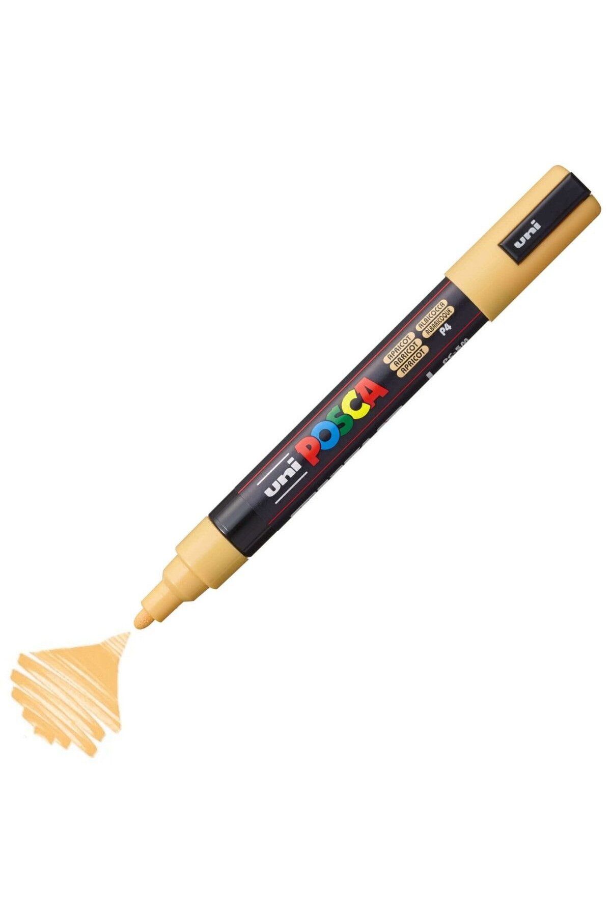 Uni Posca Marker Akrilik Boyama Kalemi PC-5M Medium 1.8-2.5mm Kayısı