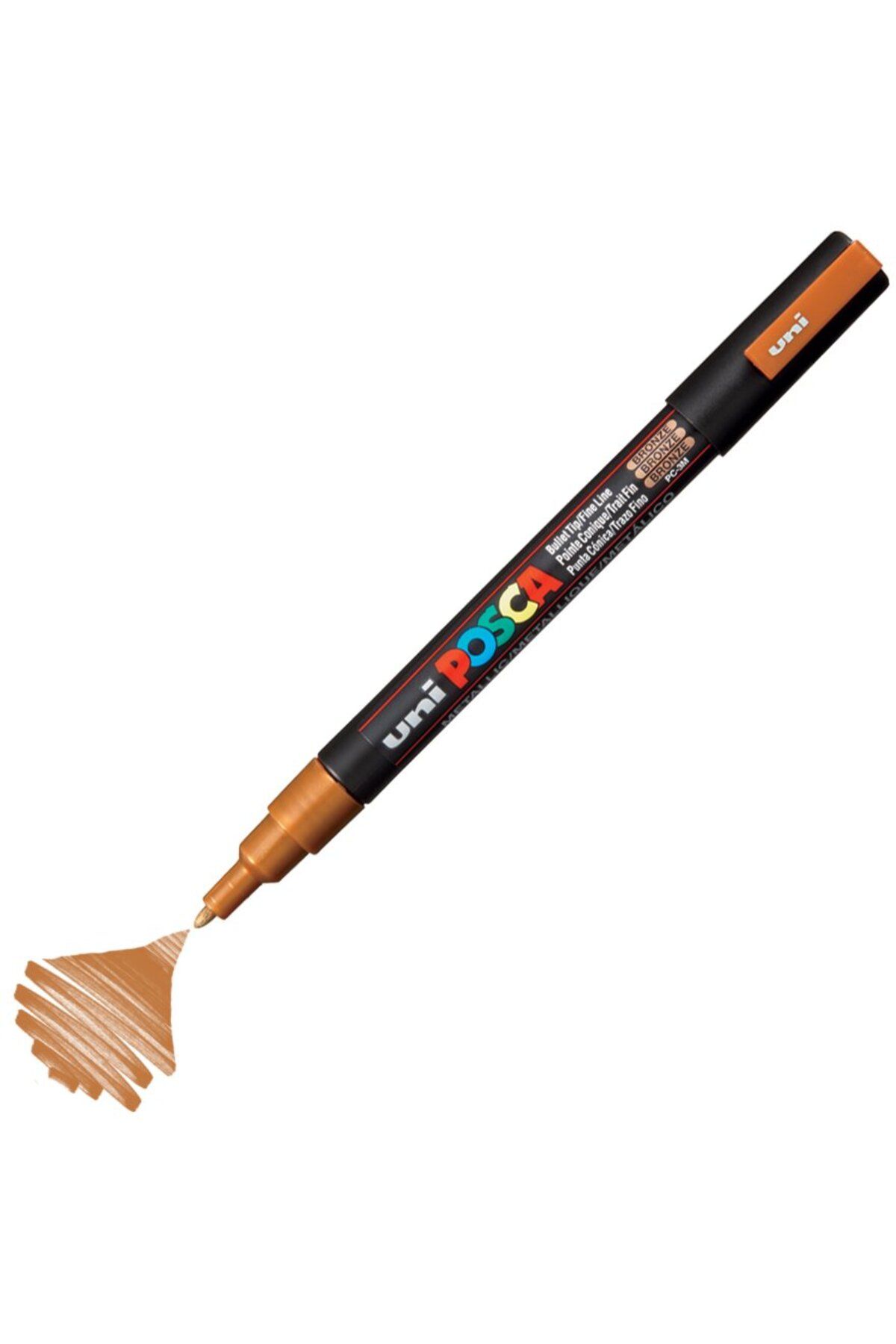 Uni Posca Marker Akrilik Boyama Kalemi PC-3M 0.9-1.3mm Bronz