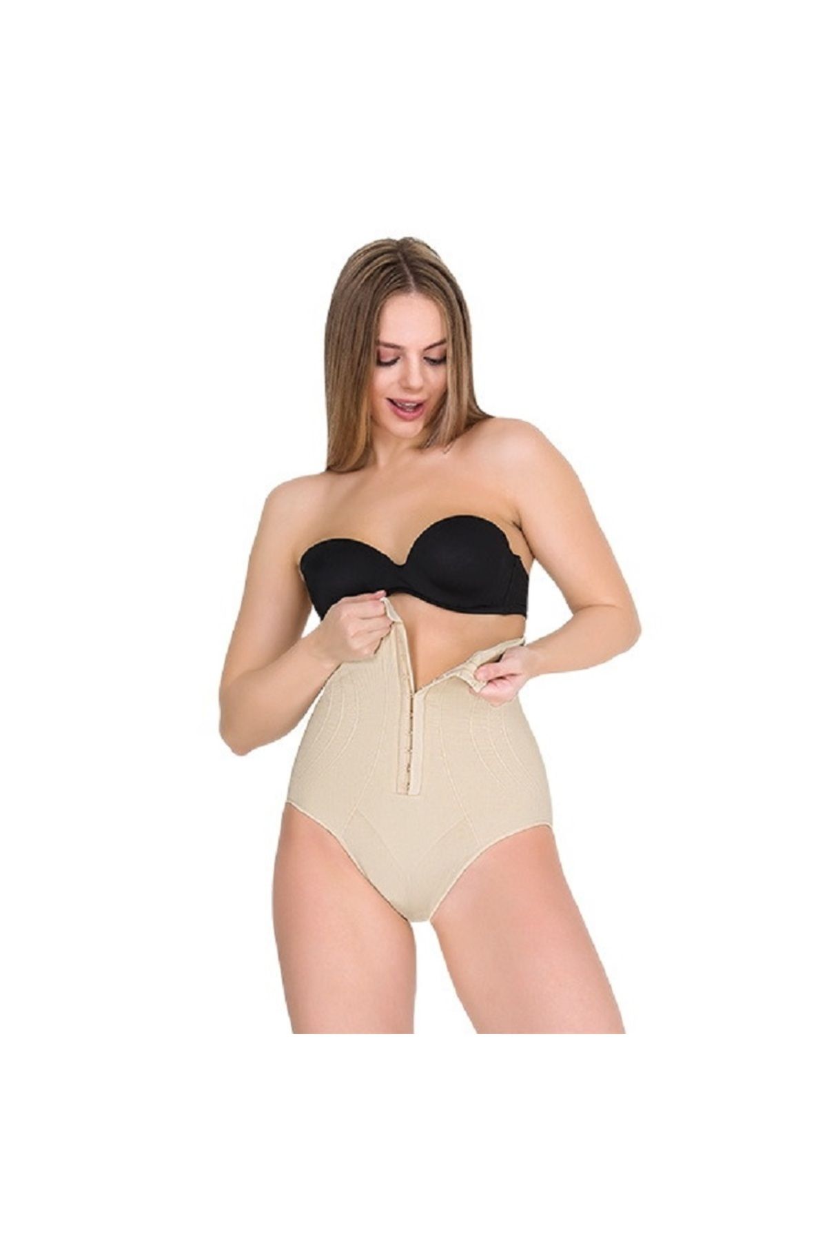 Viselya Agraflı Yüksek Bel Slip Korse